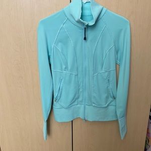 Zella yoga/track jacket size xs teal from NORDSTROM